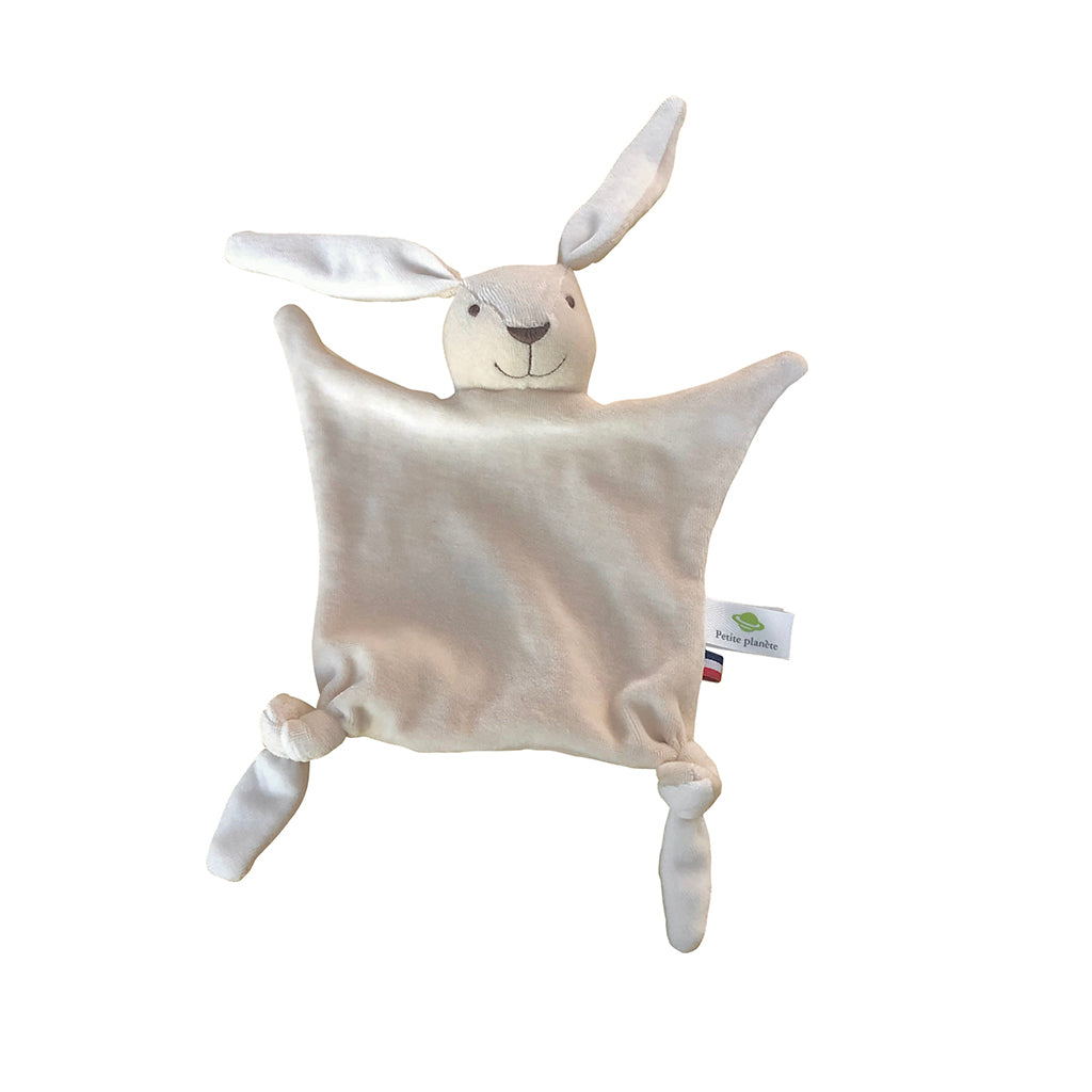 Doudou en coton bio et laine - Lapin - 48 cm - Maman Naturelle Doudou en coton bio et laine - Lapin - 48 cm - Maman Naturelle